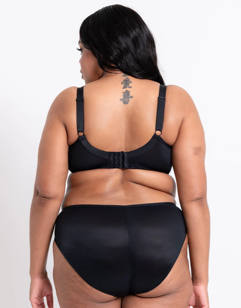 Adella Athena Amore High Leg Brief Blush/Black - Image 4