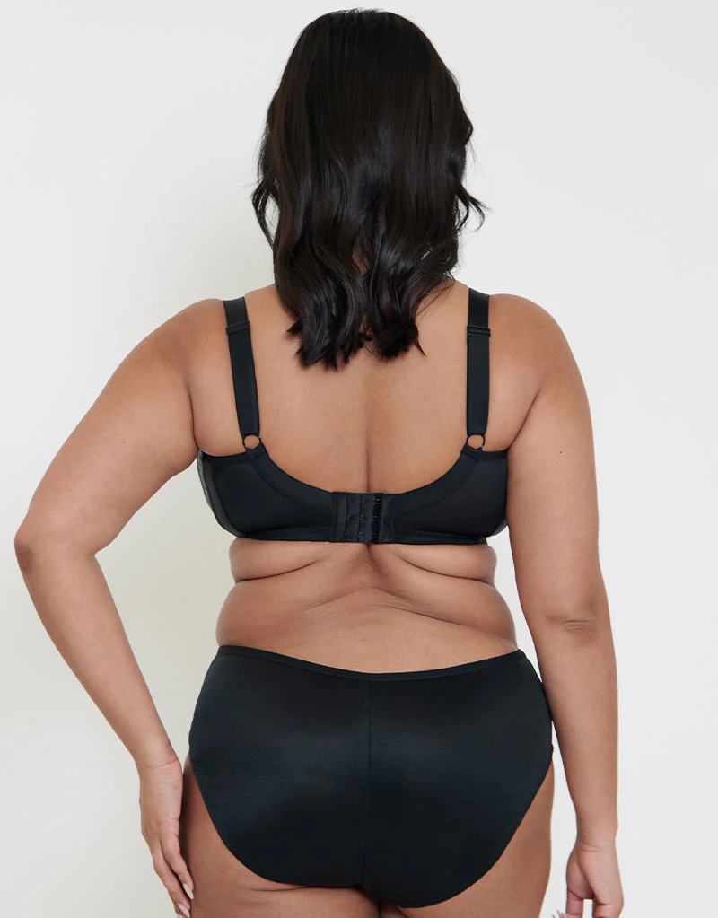 Adella Athena Non-Wired Full Cup Side Support Bra Black - Image 5