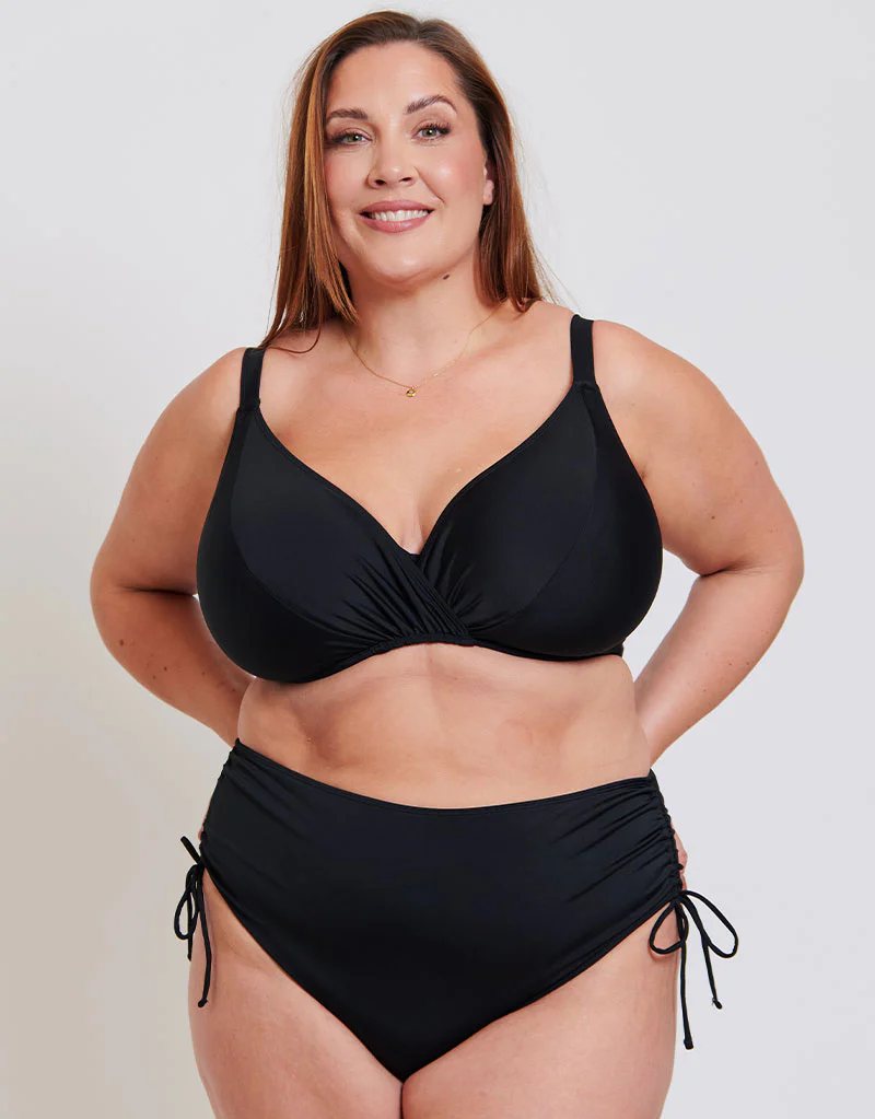 Adella Calypso High Waist Bikini Brief Black - Image 3