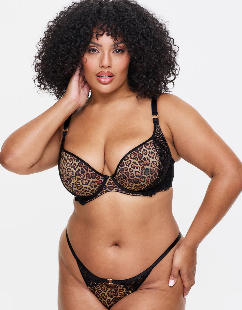 Ann Summers Feline Fantasy String Brief Black Multi - Image 4