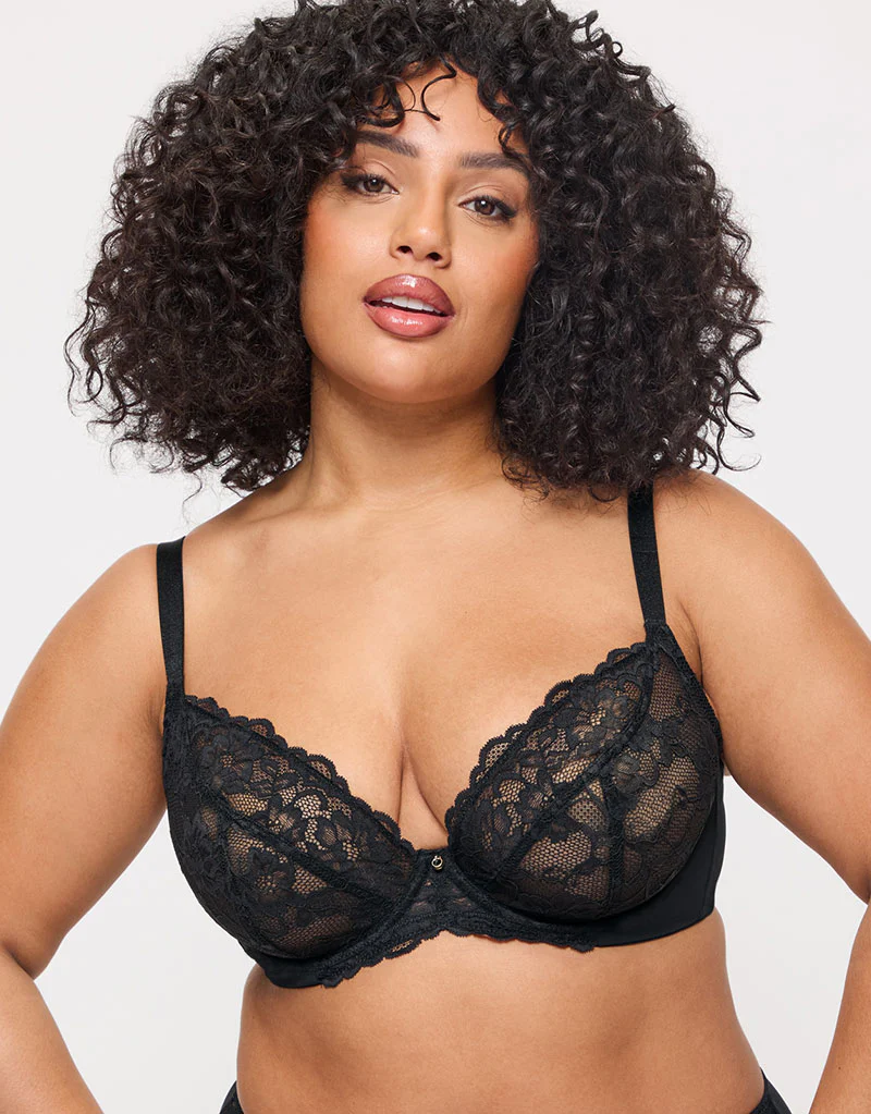 Ann Summers Sexy Lace Plunge Bra Black - Image 2