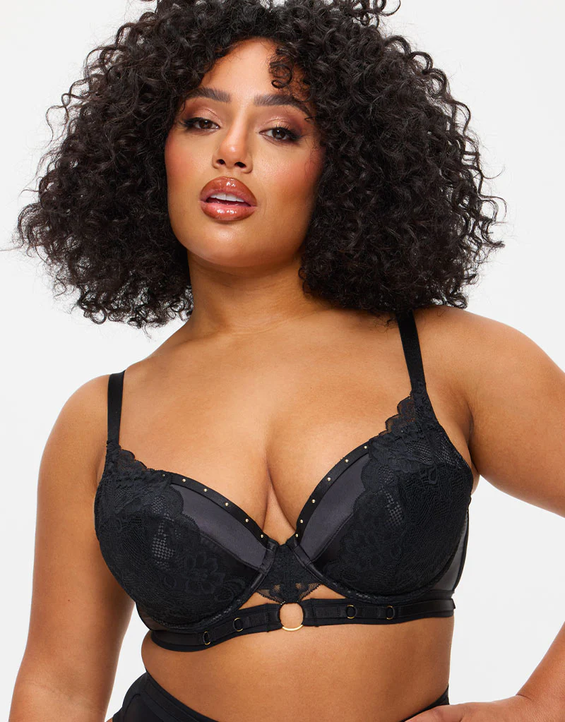 Ann Summers Undisputed Padded Plunge Bra Black - Image 3