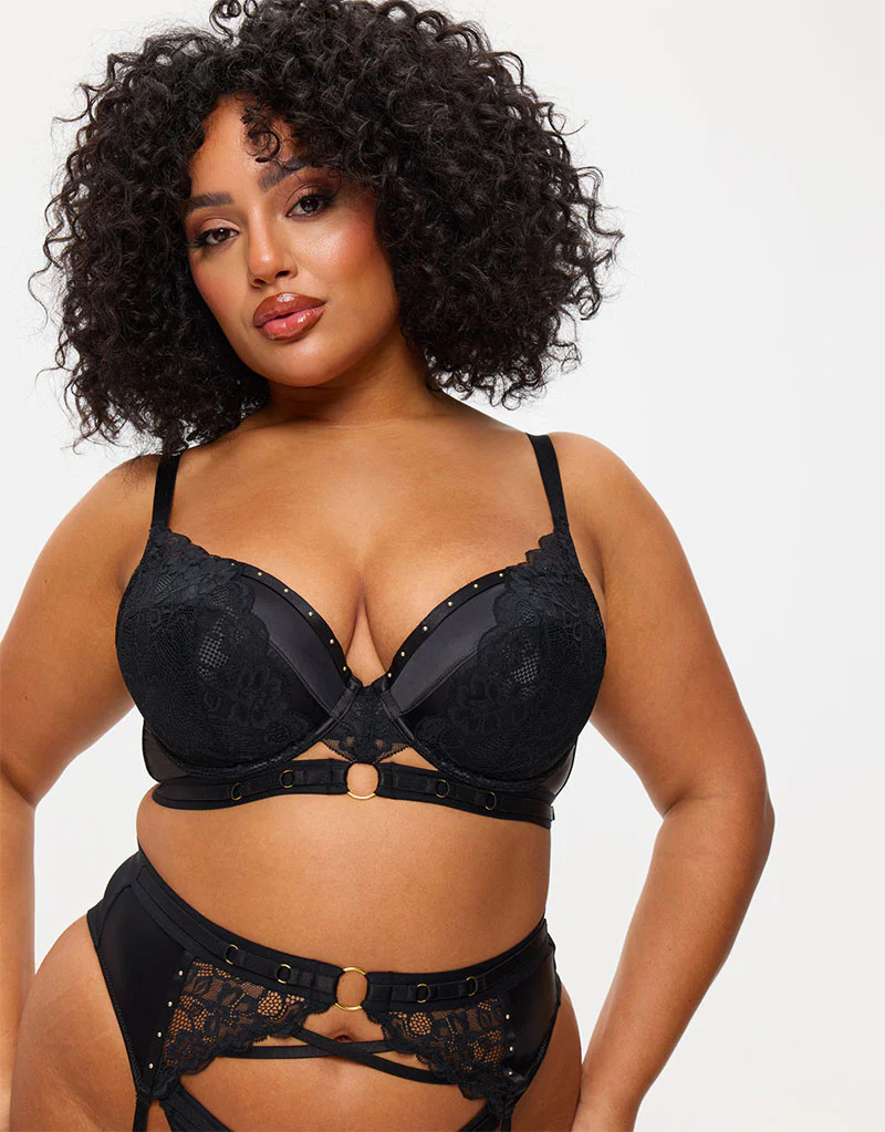 Ann Summers Undisputed Padded Plunge Bra Black - Image 6