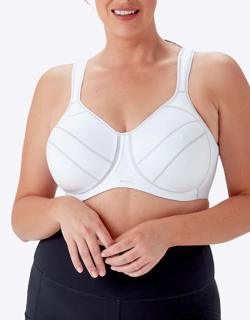 Berlei Full Support Sports Bra White - Image 7