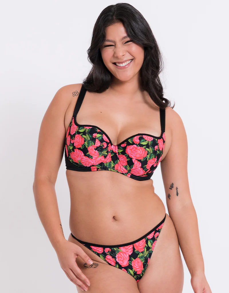 Curvy Kate Boost in Bloom Thong Print Mix - Image 3