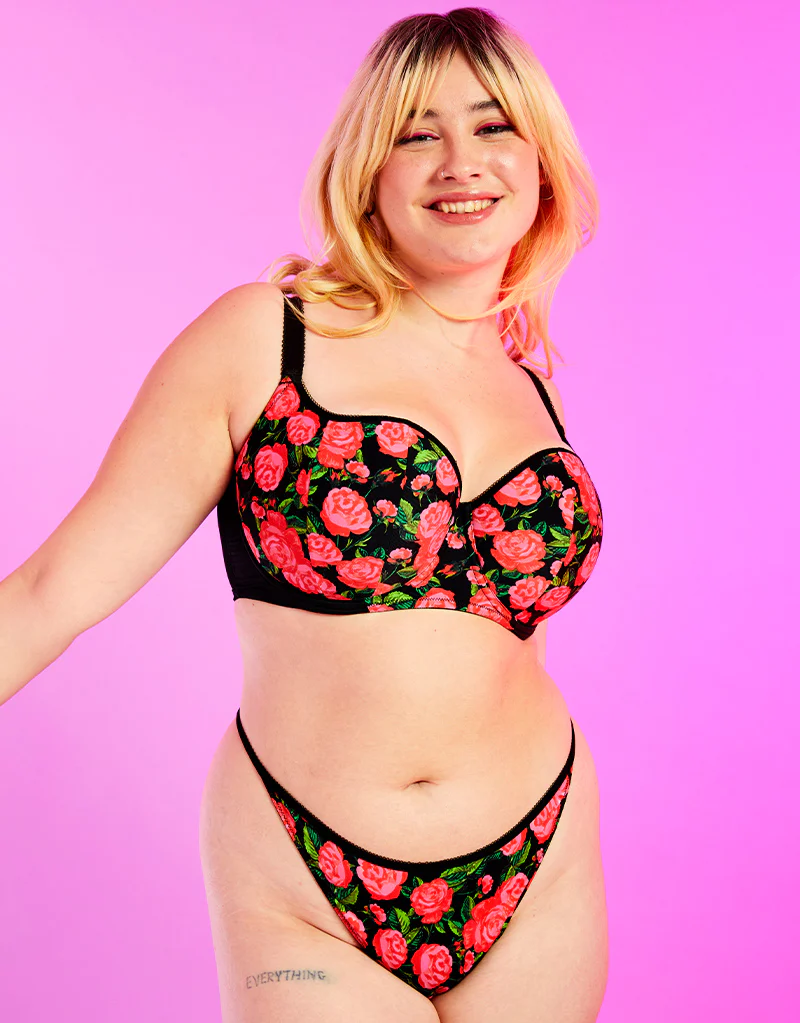 Curvy Kate Boost in Bloom Thong Print Mix - Image 5