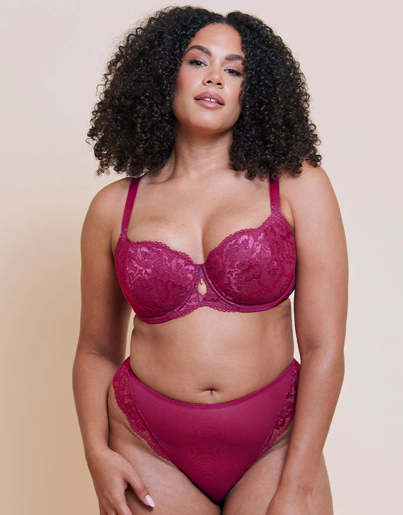 Curvy Kate Boost Sweetheart Thong Magenta Pink - Image 3