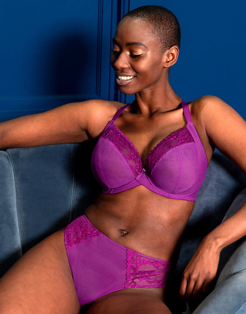 Curvy Kate Centre Stage Full Plunge Side Support Bra Violet - Image 2