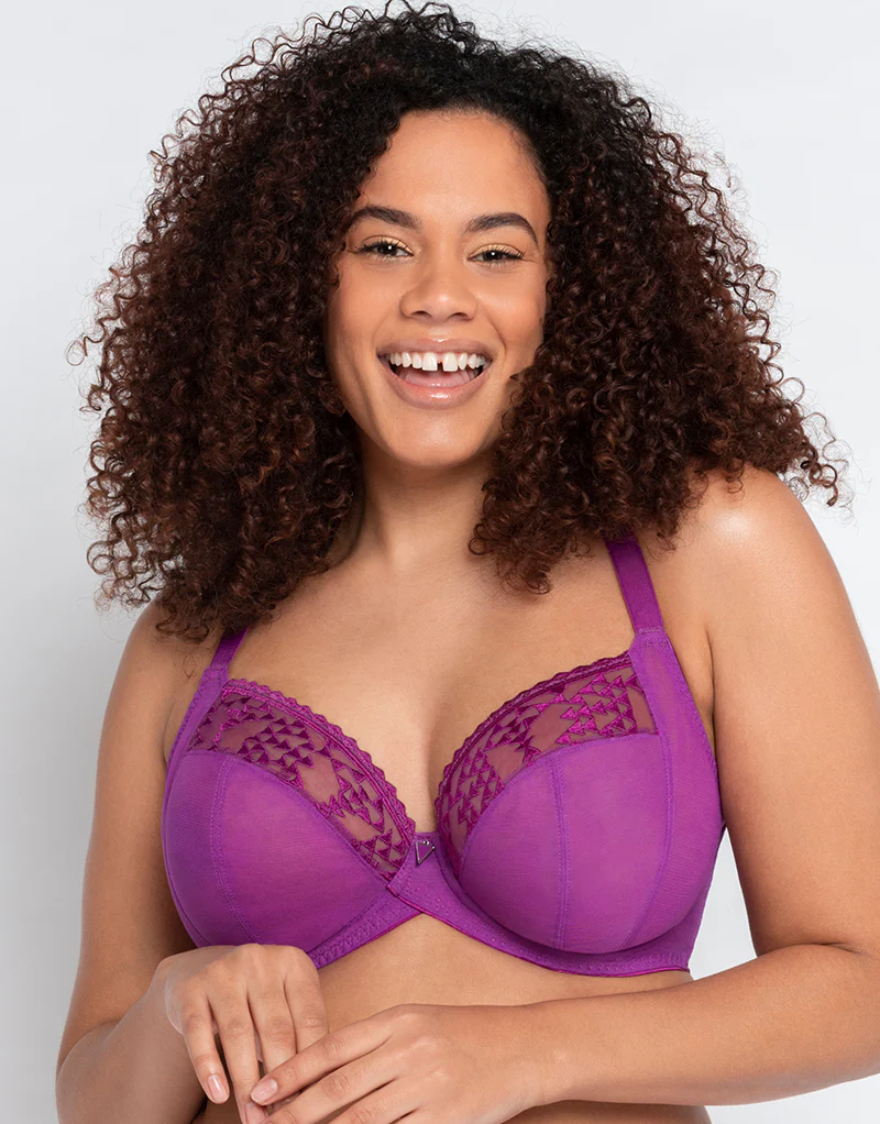 Curvy Kate Centre Stage Full Plunge Side Support Bra Violet - Image 3