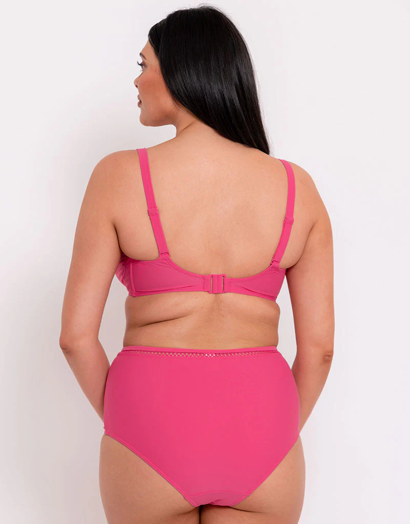 Curvy Kate First Class High Waist Bikini Bottom Pink - Image 4