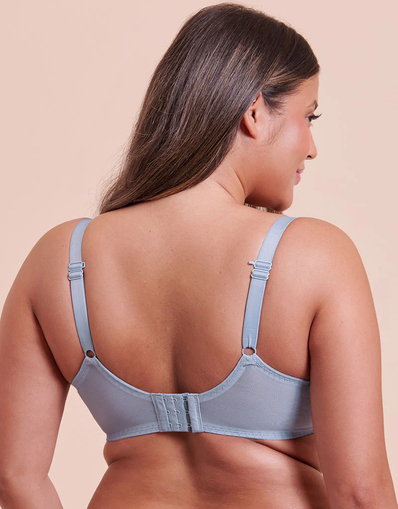 Curvy Kate Flare Full Cup Plunge Side Support Bra Powder Blue - Image 5