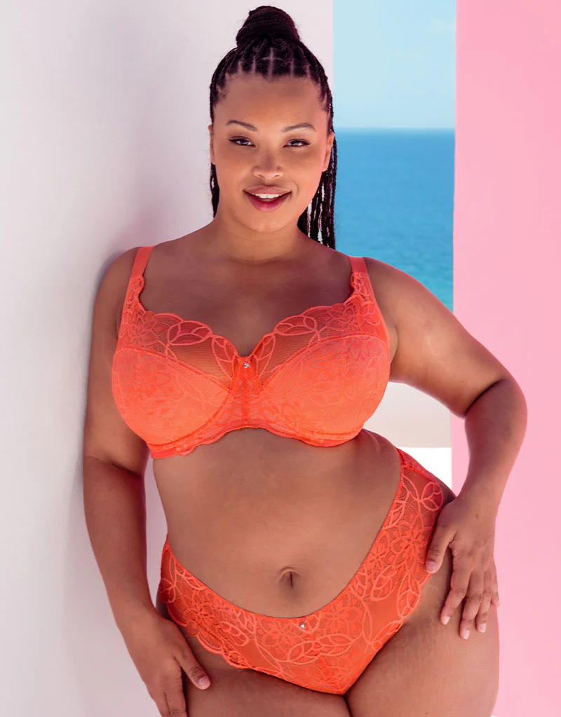 Curvy Kate Lovelace Full Cup Side Support Bra Coral - Image 9
