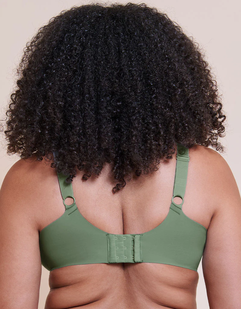 Curvy Kate Smoothie Lace Moulded Balcony Bra Sage Green - Image 5