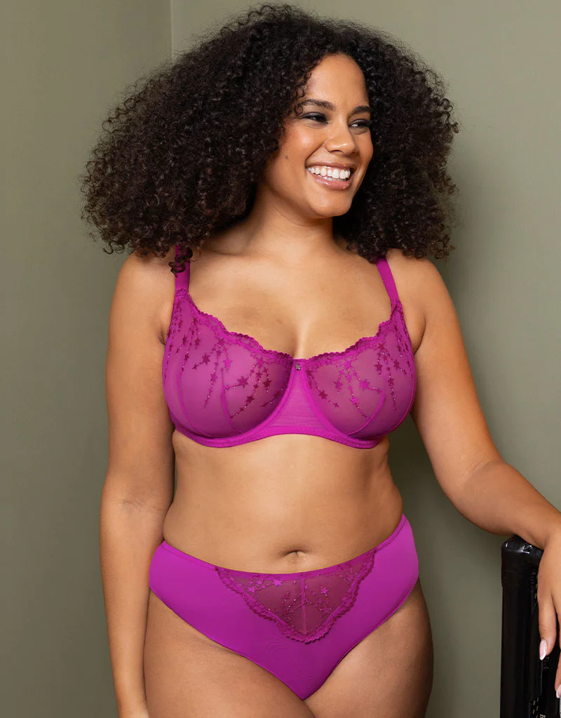 Curvy Kate Stardust Balcony Bra Vivid Violet - Image 2