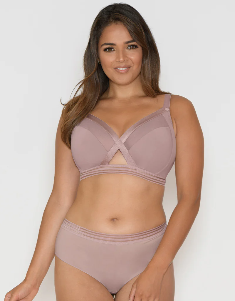 Curvy Kate Unwind Non-Wired Bralette Mink - Image 2