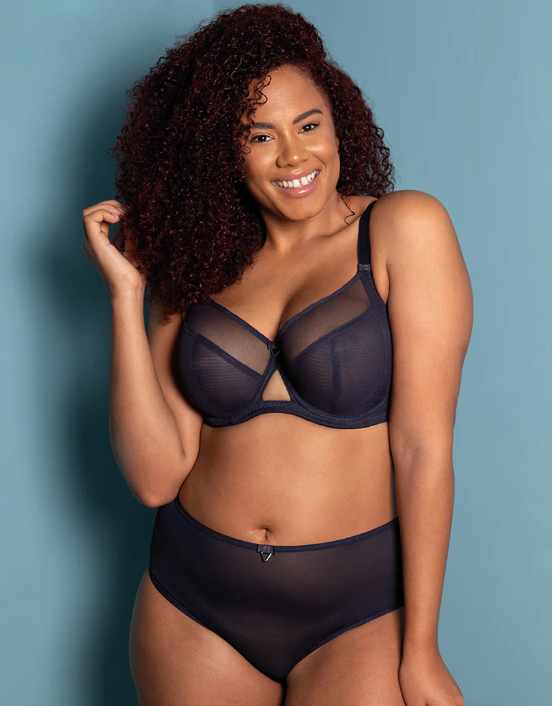 Curvy Kate Victory Side Support Balcony Bra Navy - Image 2
