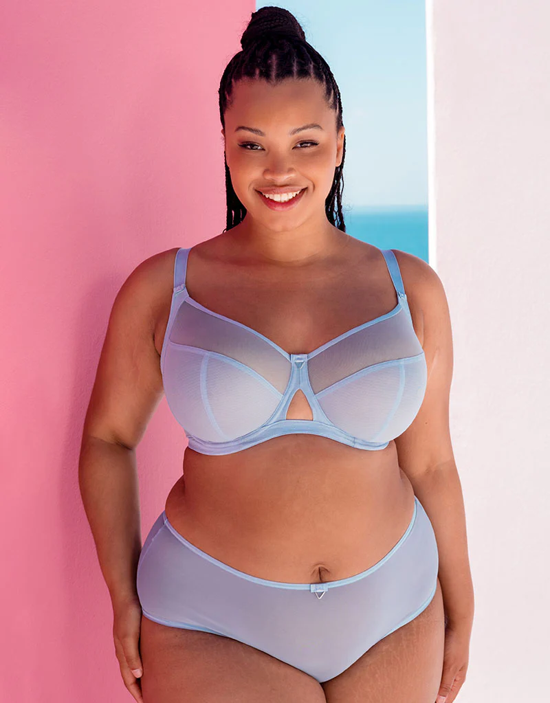 Curvy Kate Victory Side Support Balcony Bra Periwinkle Blue - Image 2