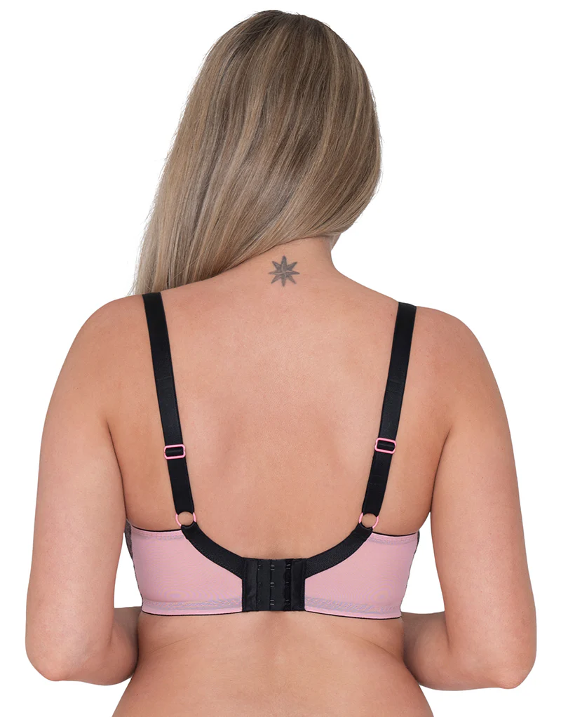 Curvy Kate Victory Viva Balcony Bra Pink/Black - Image 5