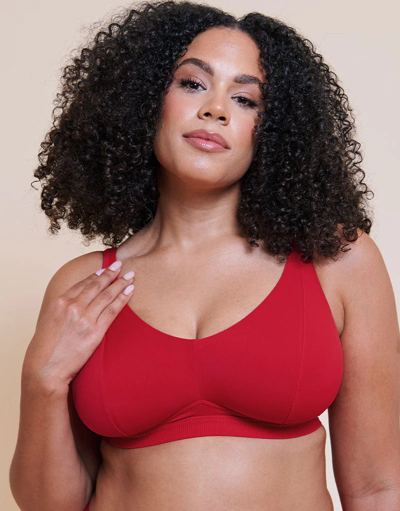 Curvy Kate Zen Non-Wired Bralette Red - Image 3