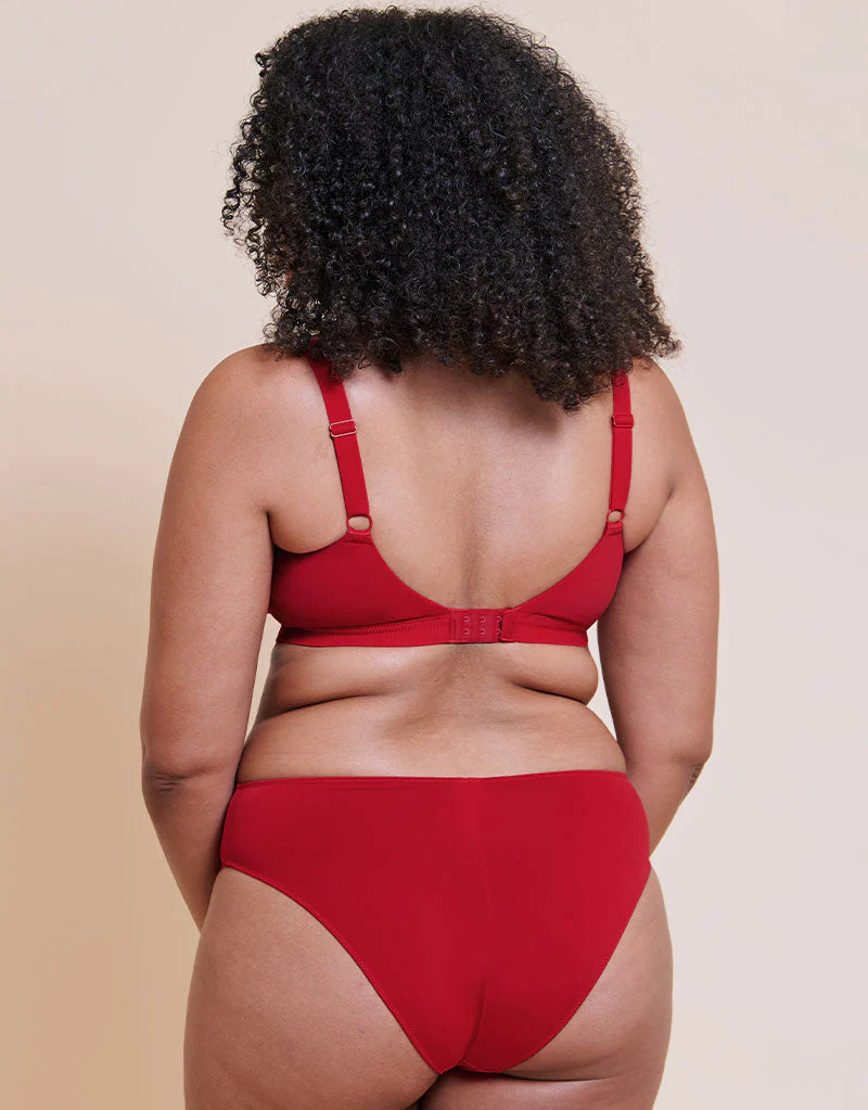 Curvy Kate Zen Non-Wired Bralette Red - Image 6