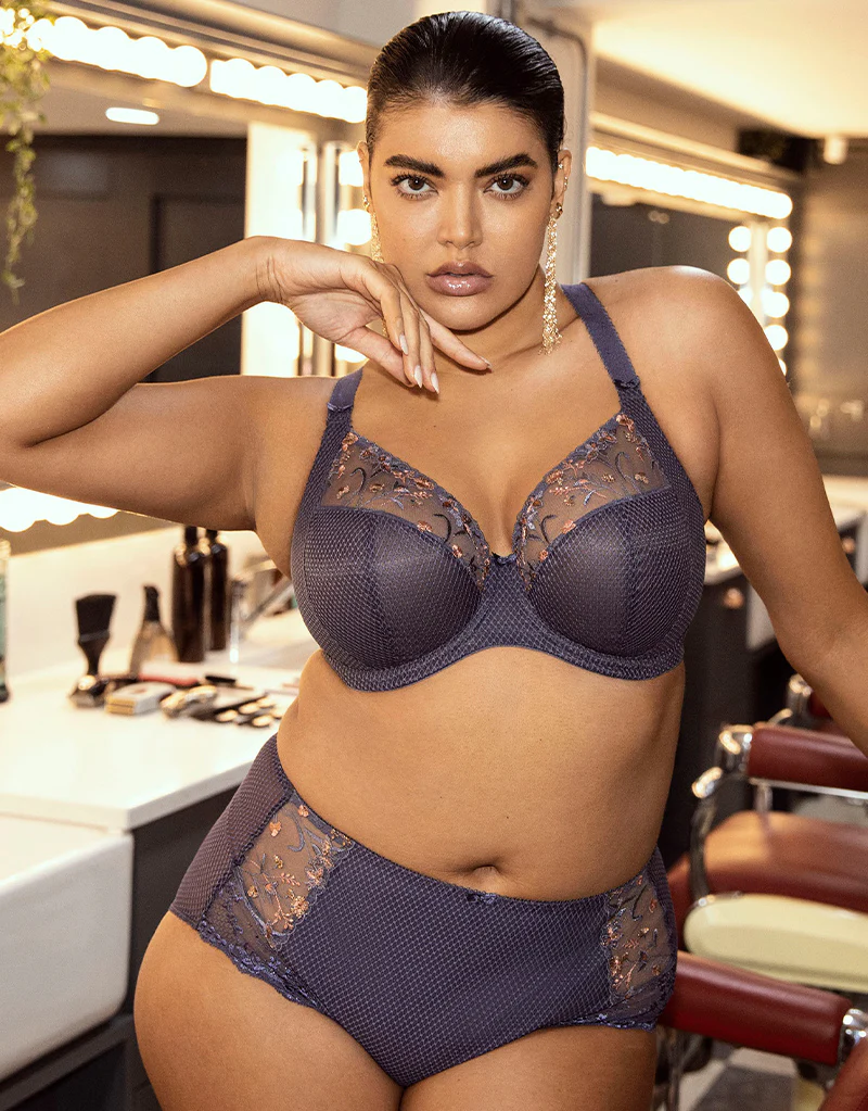 Elomi Charley Full Plunge Side Support Bra Storm - Image 2