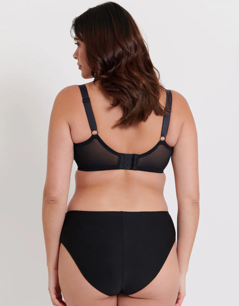 Flirtelle Emilie Deco Full Cup Side Support Bra Black - Image 6
