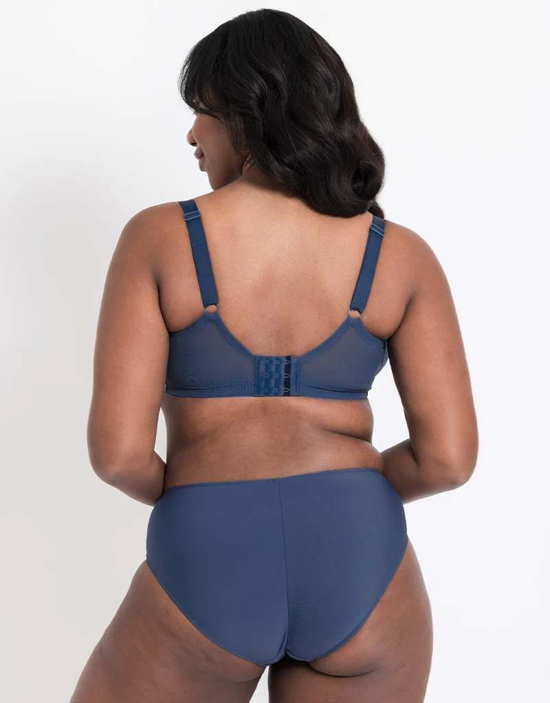 Flirtelle Emilie Full Cup Side Support Bra Denim Blue - Image 6