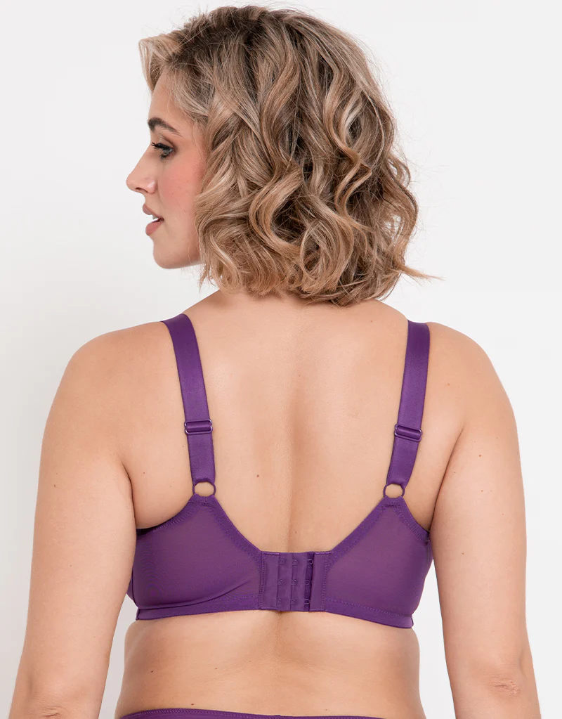 Flirtelle Emilie Full Cup Side Support Bra Purple - Image 5