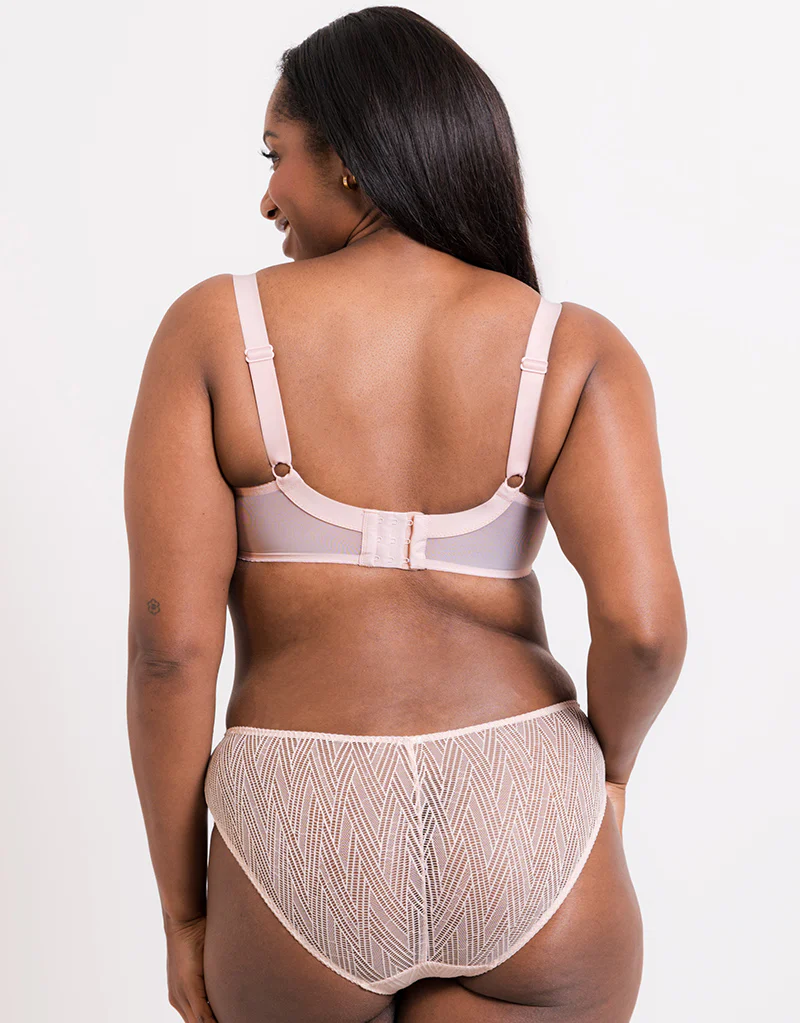 Flirtelle Esme Padded Balcony Bra Blush Pink - Image 6