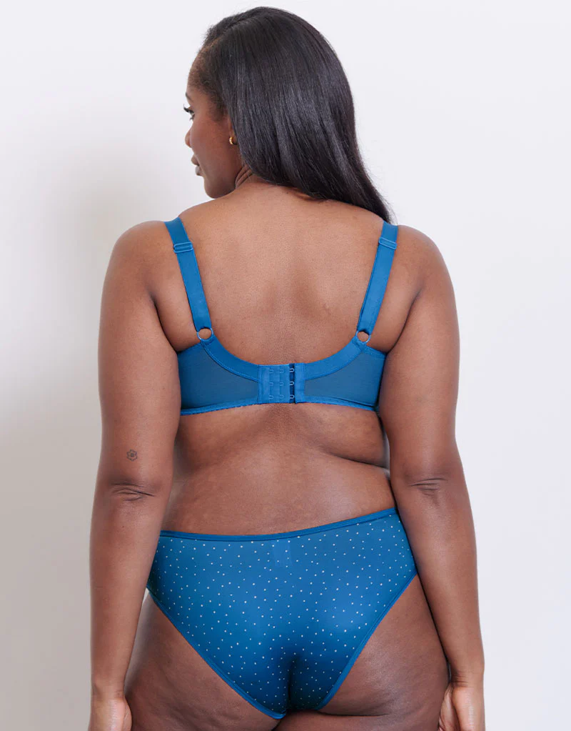 Flirtelle Riley Balcony Bra Blue Print - Image 6