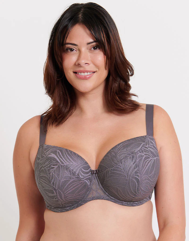 Flirtelle Isla Padded Balcony Bra Twilight Grey - Image 3