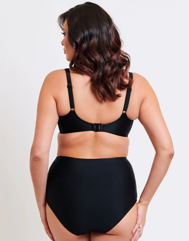 Flirtelle Salento Coast High Waist Bikini Brief Black - Image 4
