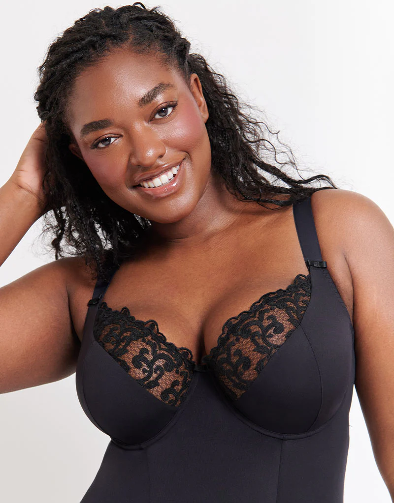Flirtelle Swirl Balcony Body Black - Image 3