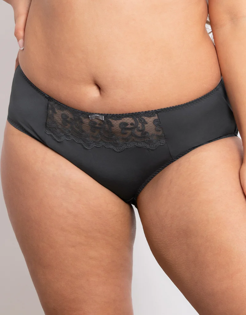Flirtelle Swirl Brief Dark Grey