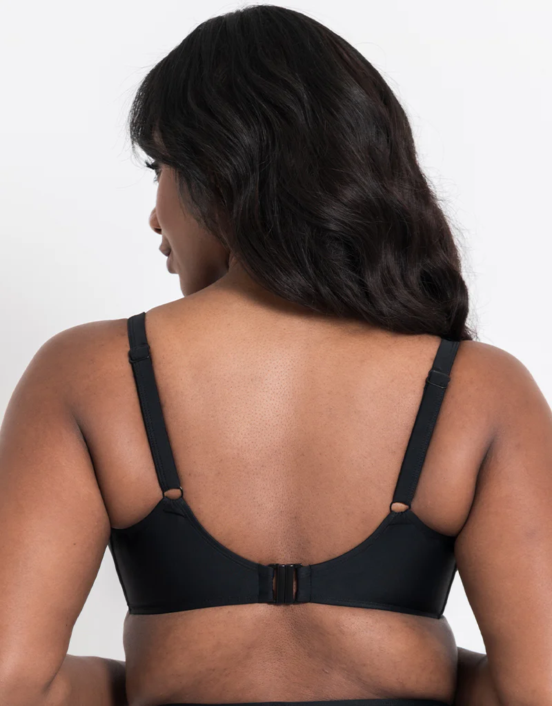 Flirtelle Verona Beach Padded Balcony Bikini Top Black - Image 6