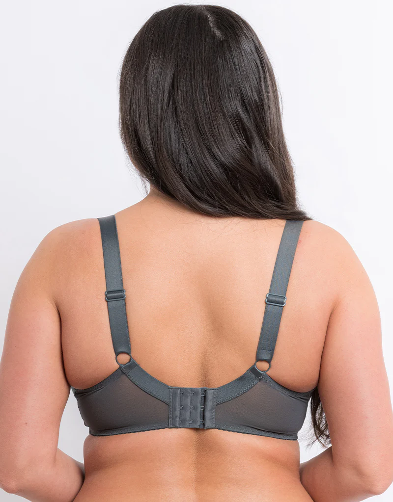Flirtelle Viola Balcony Bra Charcoal - Image 5