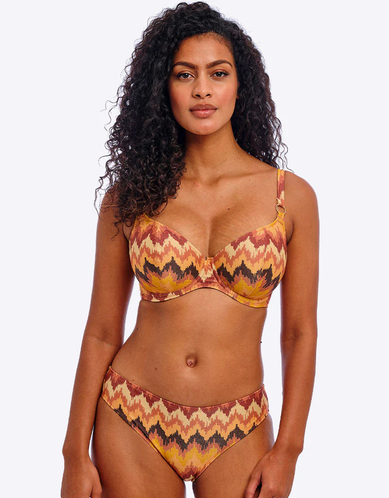 Freya Arizona Wave Plunge Bikini Top Horizon Print