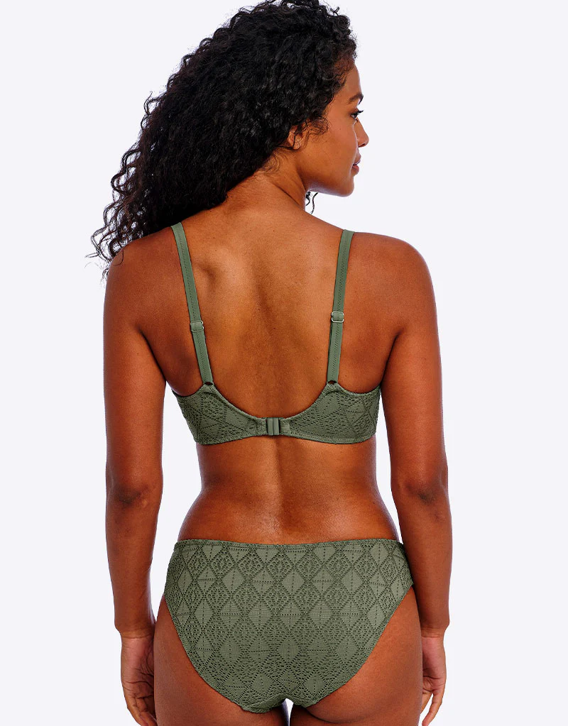 Freya Nomad Nights Padded Sweetheart Bikini Top Sage Green - Image 6