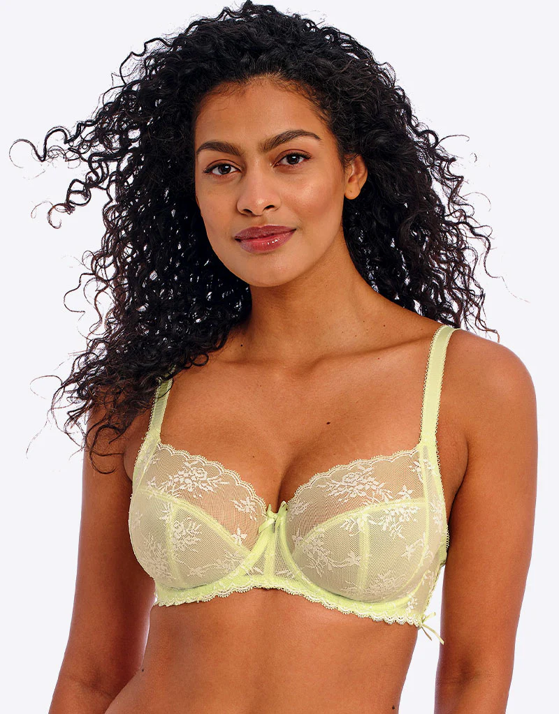 Freya Offbeat Decadence Side Support Bra Key Lime Green - Image 3