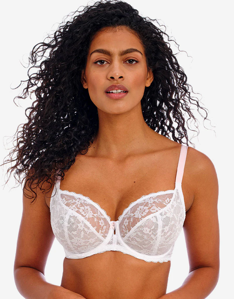 Freya Offbeat Plunge Bra White - Image 3