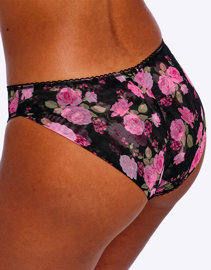 Freya Rose Blossom Brief Black Rose Print - Image 2