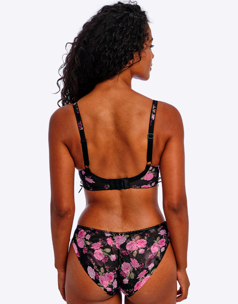 Freya Rose Blossom Brief Black Rose Print - Image 5