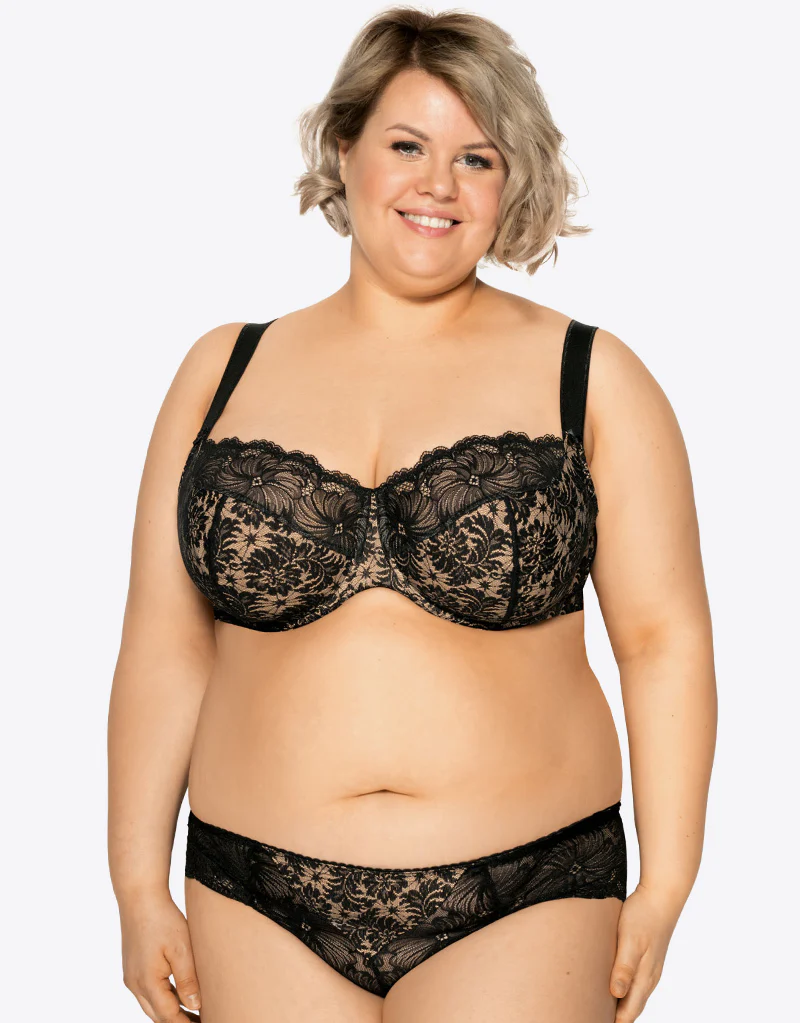 Gaia Chantal Full Cup Bra Black - Image 2