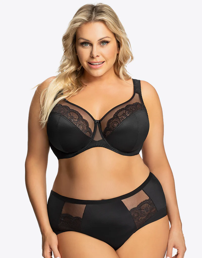 Gorsenia Luisse Full Cup Bra Black - Image 2