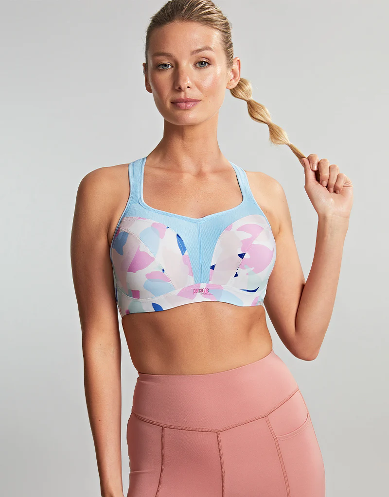 Panache Power Sports Bra Abstract Pink
