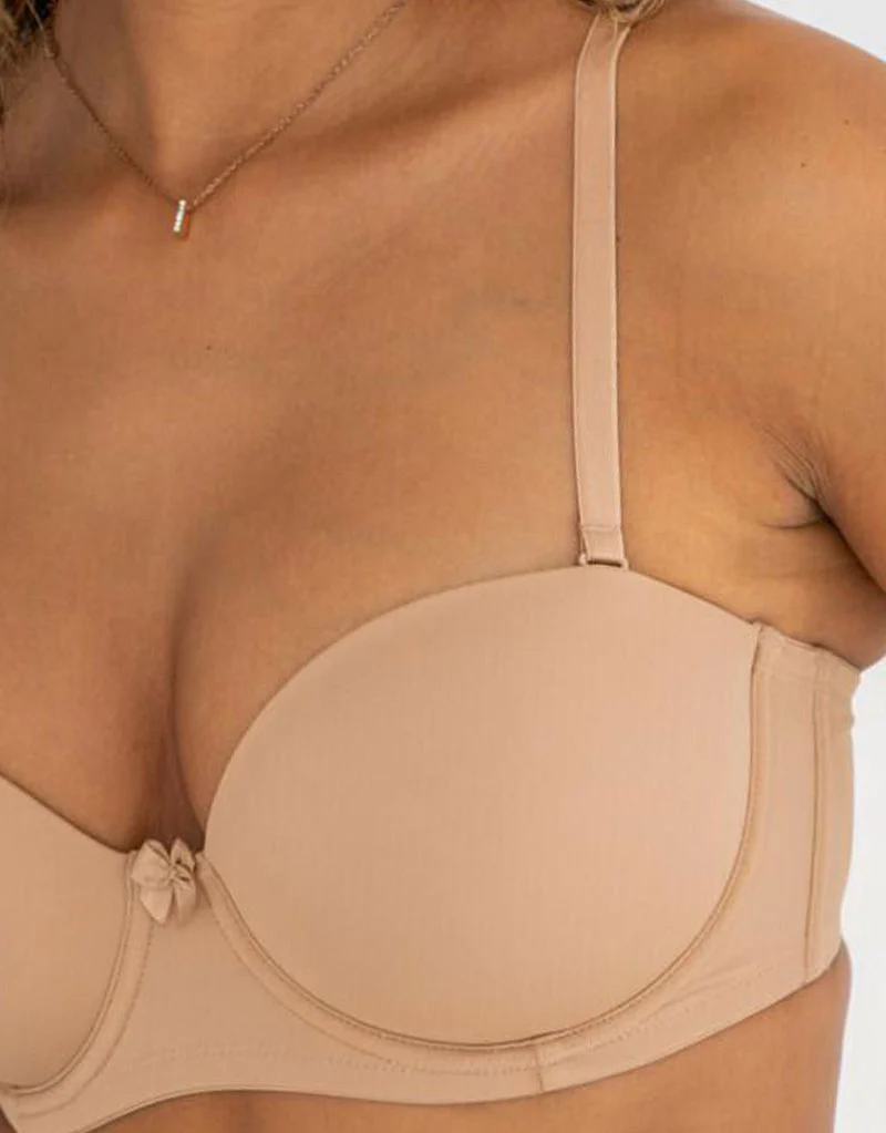 Pour Moi Definitions Moulded Strapless Bra Sand Beige - Image 4