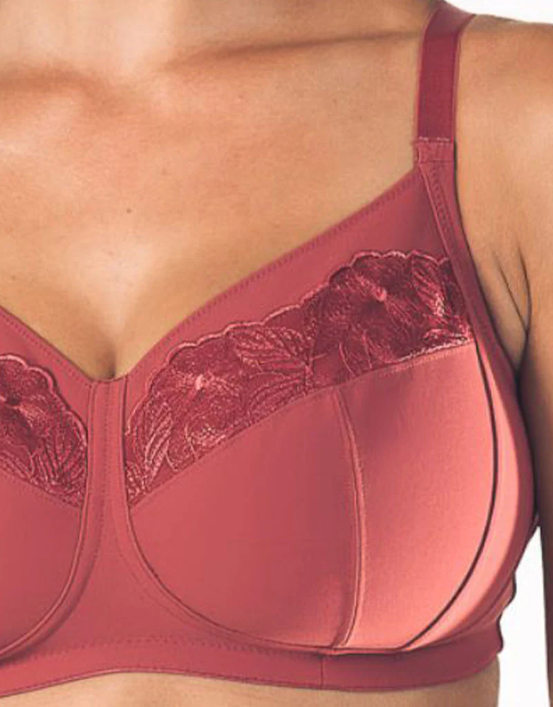 Royce Florentine Full Cup Non-Wired Bra Rouge Red - Image 4