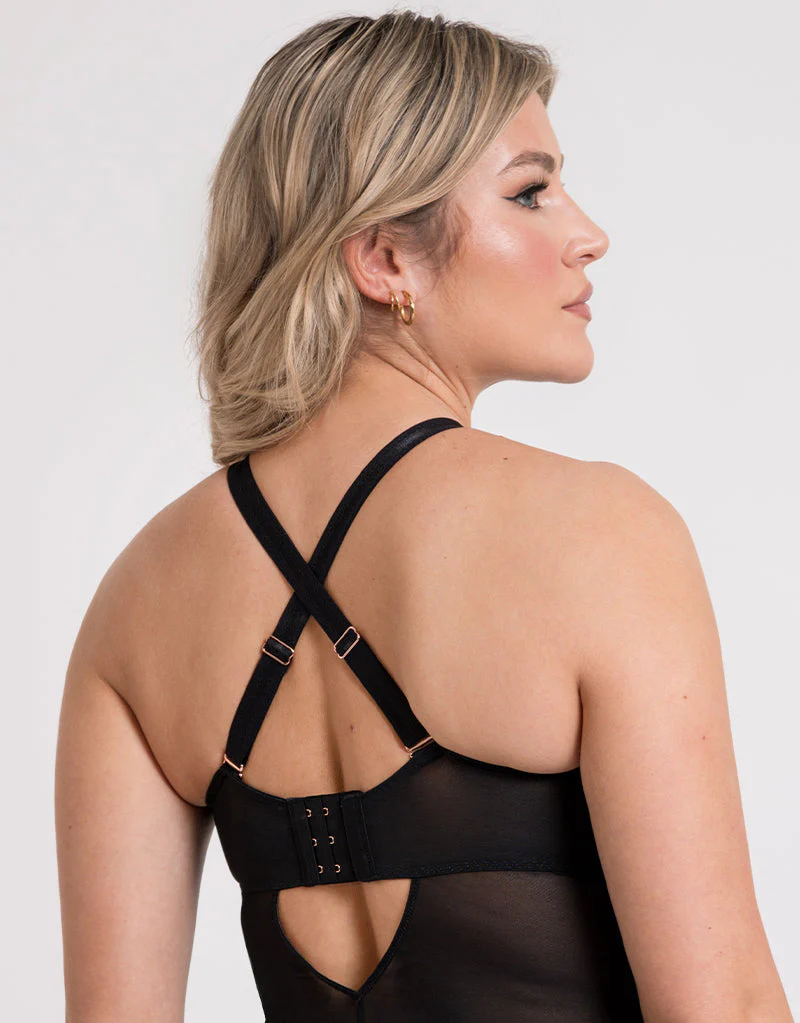 Scantilly Opulence Multiway Stretch Lace Body Black - Image 5