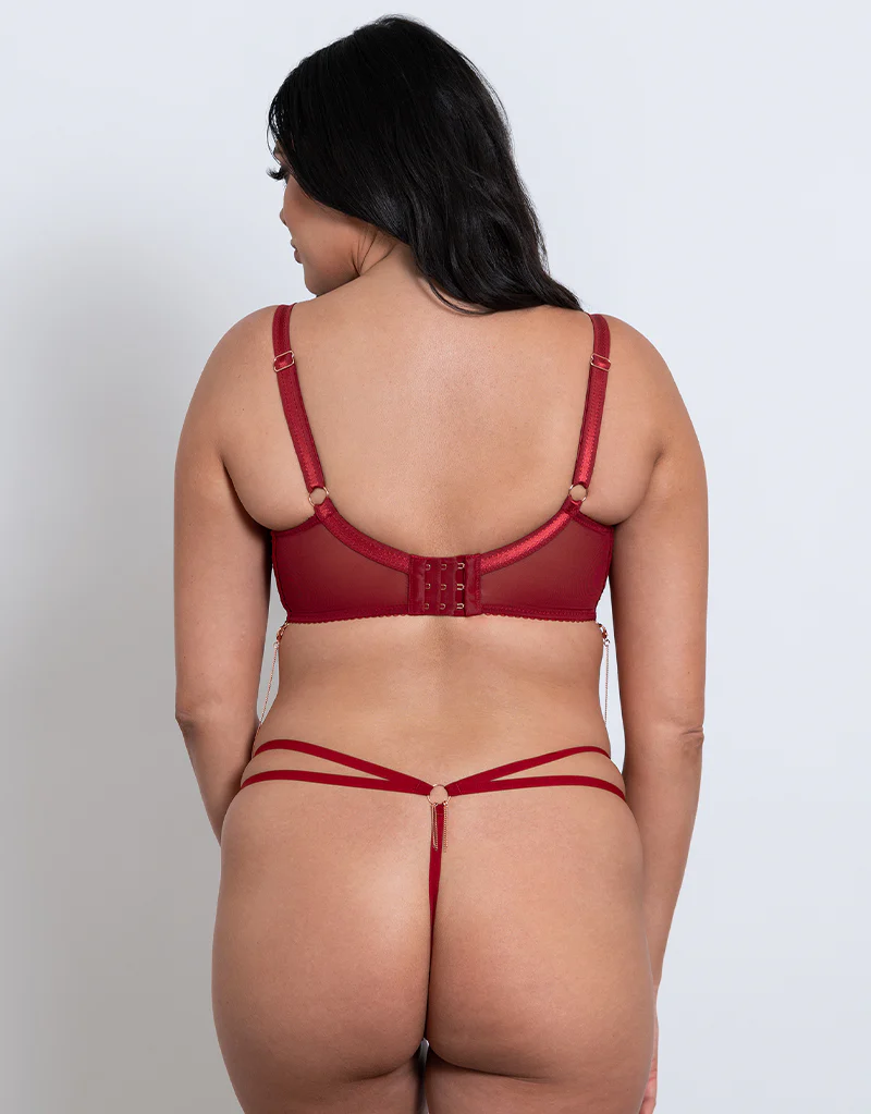 Scantilly Unchained Thong Deep Red - Image 4