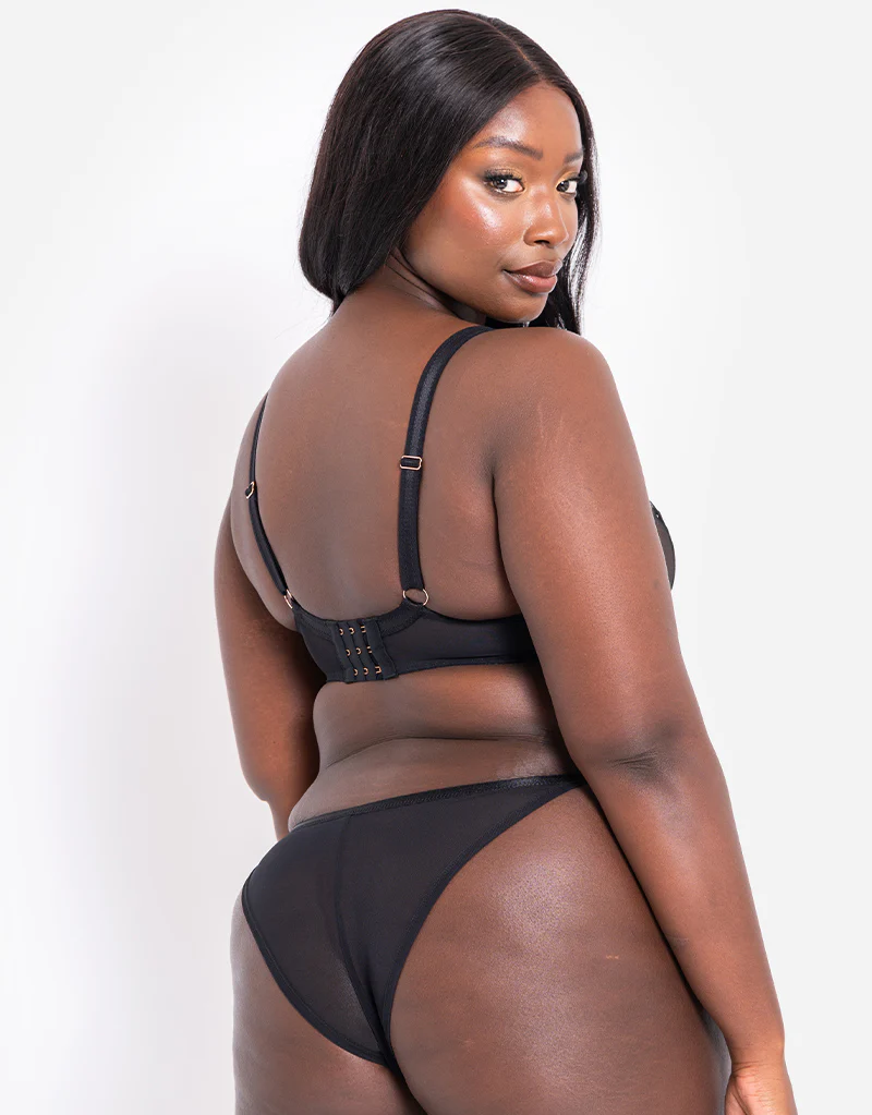 Scantilly Voltage Deep Plunge Bra Black - Image 6